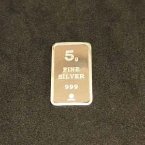 999 Fine Silver Bar, Investment Bullion Ingot with Certificate (Sealed) image 18