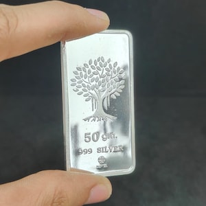 999 Fine Silver Bar, Investment Bullion Ingot with Certificate (Sealed)