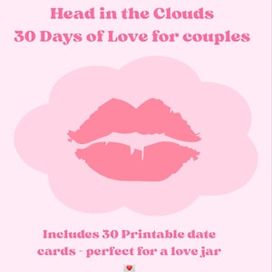30 Tage Liebe Datumskarten zum Ausdrucken - Paare Herausforderung | Romantische & Spaß Datum Ideen | Digitaler Download