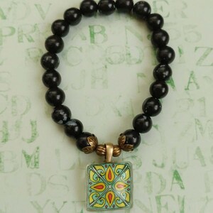 Pulsera de encanto de baldosa elástica de Catalina Island | Etsy