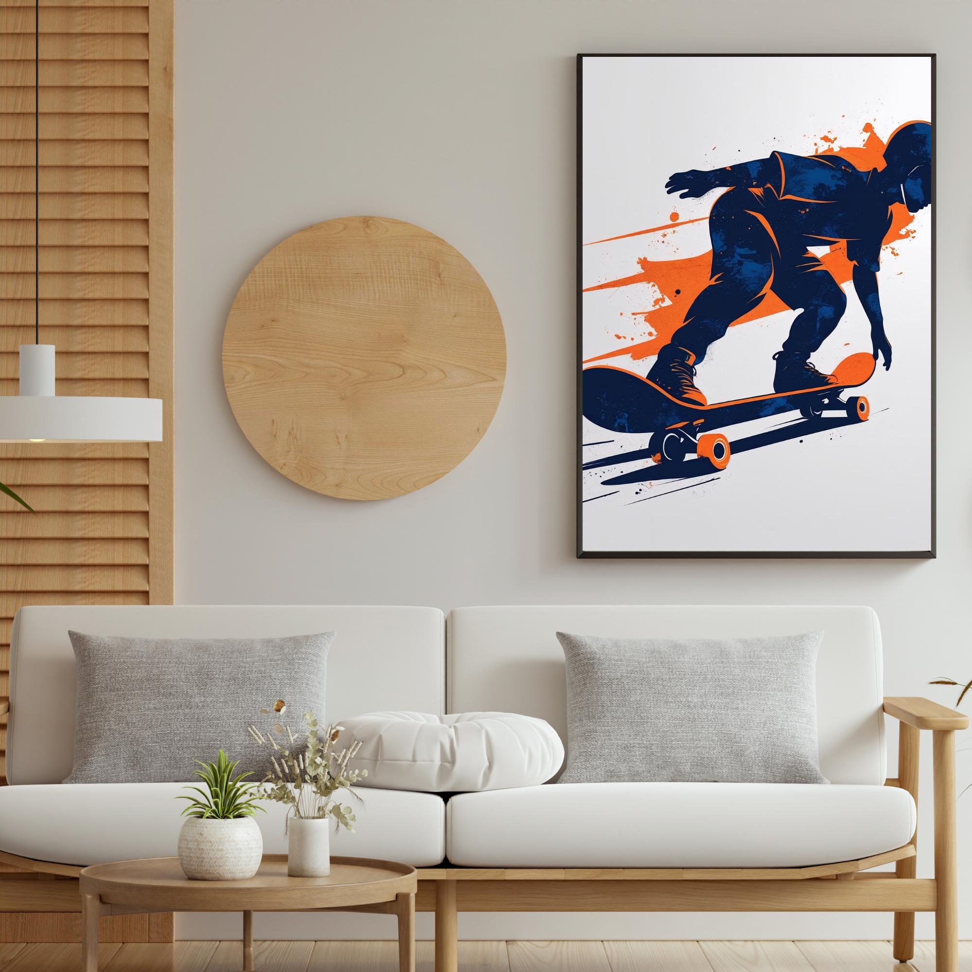 Modern Skateboard Art Installation