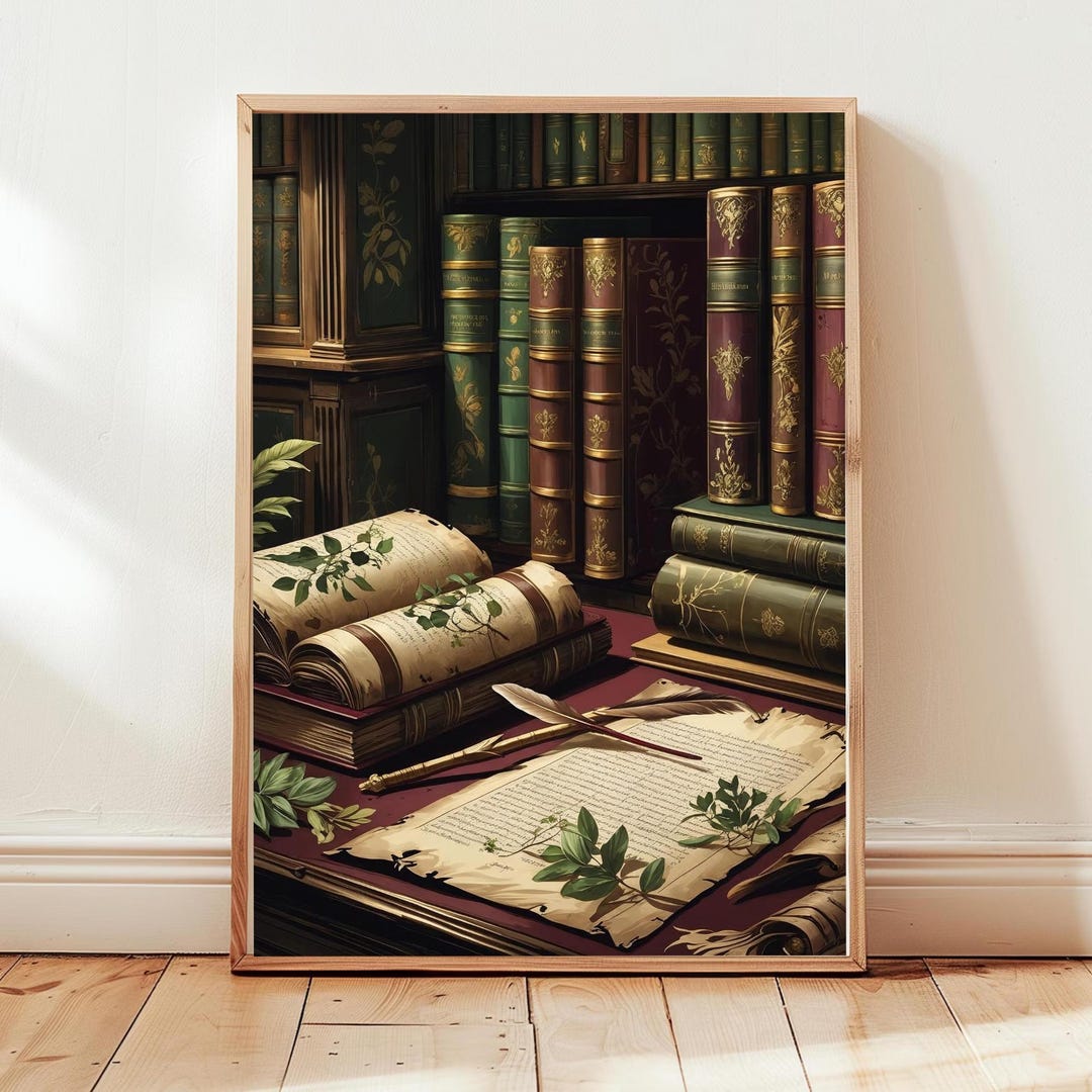 Dark Academia Printable Wall Art Set | Gothic Academic Decor | Vintage ...