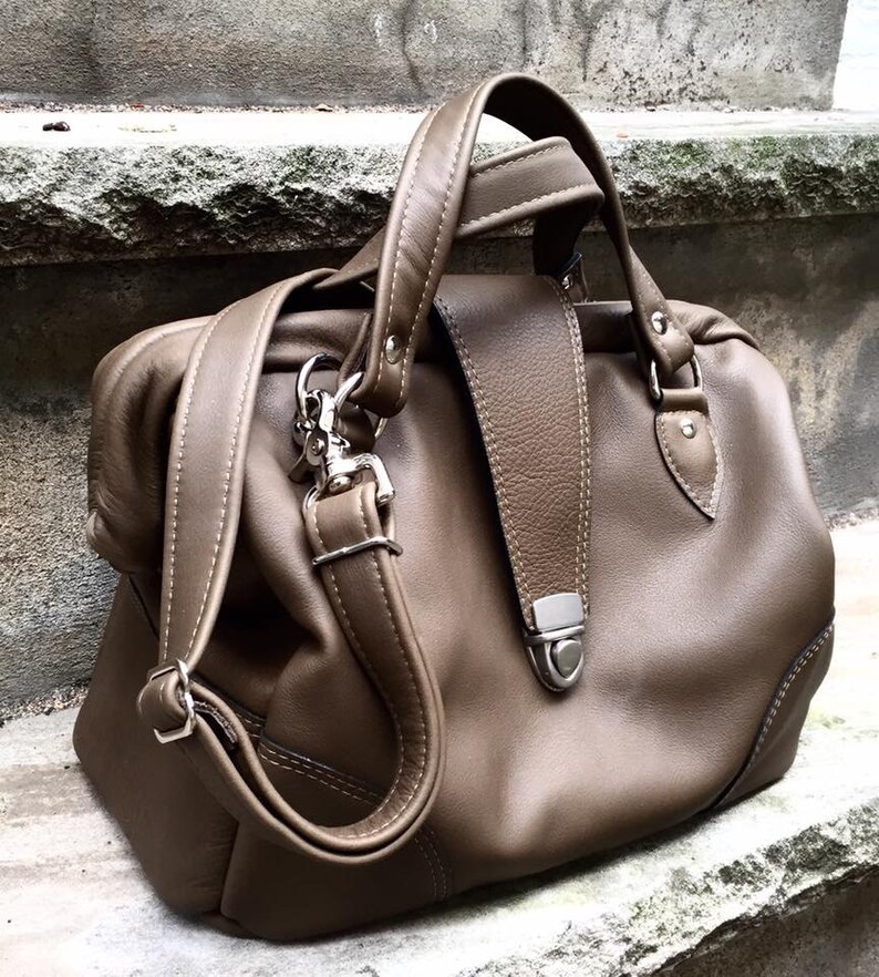 Leather Doctor Bag Doctor Bag Canvas Doctor bag TWO sizes Etsy