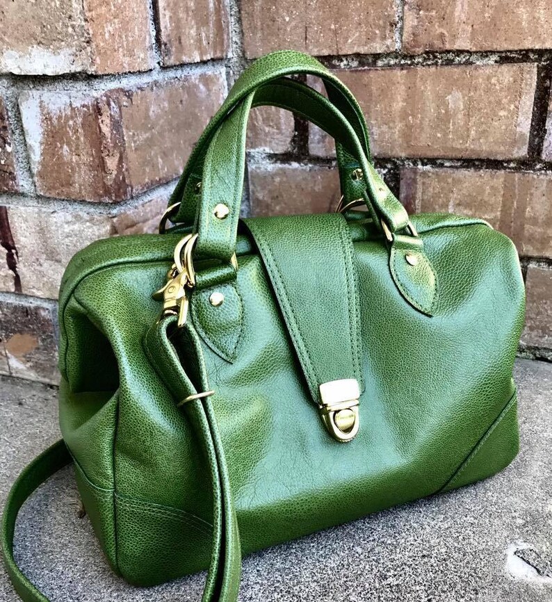 Leather Doctor Bag Doctor Bag Canvas Doctor bag TWO sizes Etsy