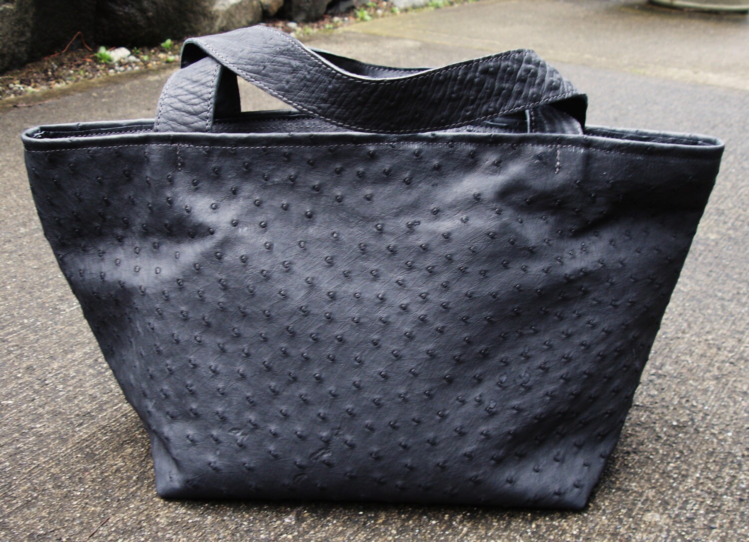 ostrich tote bag
