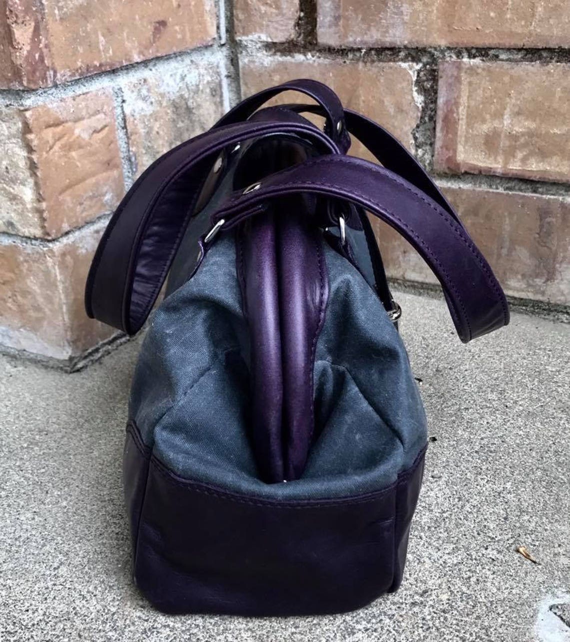 Leather Doctor Bag Doctor Bag Canvas Doctor bag TWO sizes Etsy