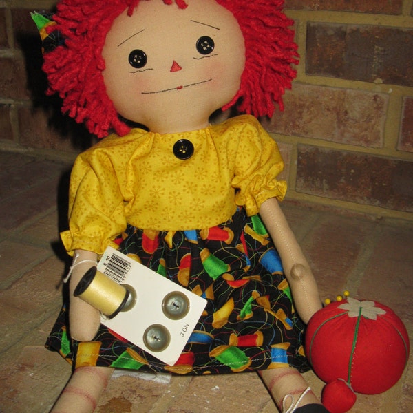 Sewing Raggedy Ann