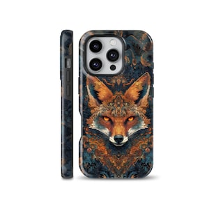 Custodia per telefono con volpe rossa, ispirata a Williams Morris, adatta per iPhone 16, 15, 13, 12, Samsung S25, A54, S21, S23 Ultra, Google Pixel 9, 7A