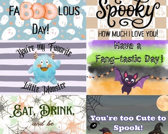 October Lunch Box Notes – Printable Encouragement Cards for Kids