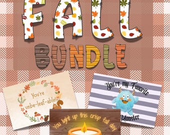Fall Lunch Box Notes | Encouragement Cards for Kids (Digital Download)