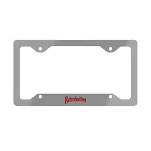 Stylish Metal License Plate Frame, Car Accessory, Gift for Car Enthusiasts, Retro Car Decor, Personalized Frame