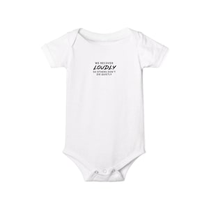 Loudly Adorable Infant Jersey One Piece, Baby Shower Gift, Newborn Outfit, Funny Baby Bodysuit, Playful Infant Fashion