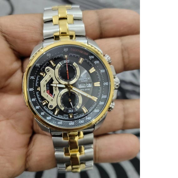Reloj Casio Edifice EF-558SG, cronógrafo para hombre, acero