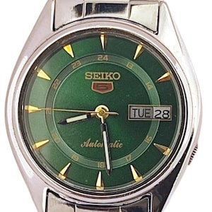 Vintage Seiko 5 Automatic 7019-6081, Rare 70s Japan Watch, Retro Stainless Steel Timepiece, Collectible Men’s Wristwatch Gift, 21 Jewels