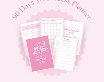 90-Day Digital Success Planner | Goal Setting, Productivity & Mindset PDF