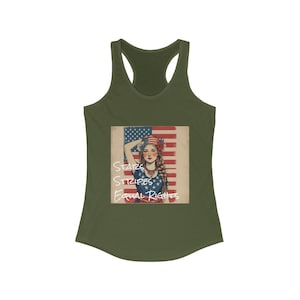 Stars, Stripes & Equal Rights Racerback Tank: Patriotic Feminist Apparel