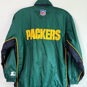 Vintage Green Bay Packers STARTER JACKET  // Size Medium \\ NFL Official Pro Line
