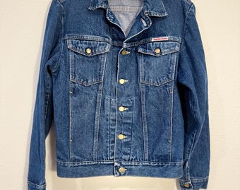 1970s Budweiser Denim Jacket, Men's Medium, Vintage Beer Promo