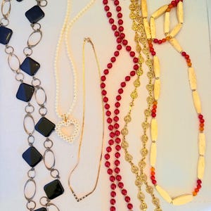 Vintage Jewelry Lot \\ 80s & 90s // Statement Costume Necklace