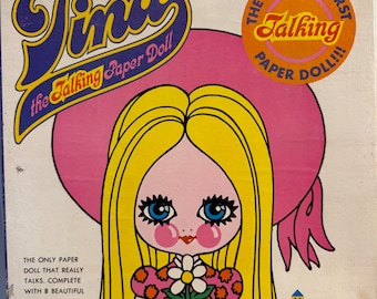 Tina the Talking Paper Doll by Colorforms \\ 1970s // Vintage