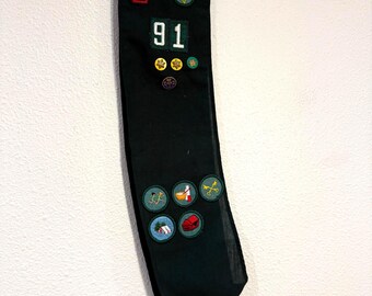 Vintage GIRL SCOUTS Sash with Patches \\ Western Rivers Division