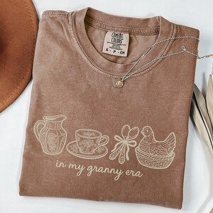 In My Granny Era Shirt, Cottagecore Vintage Graphic Tee, Cozy Grandma Aesthetic Shirt, Comfort Colors® Unisex Tee