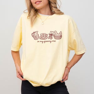 In My Granny Era Shirt, Cottagecore Vintage Graphic Tee, Cozy Grandma Aesthetic Shirt, Comfort Colors® Unisex Tee
