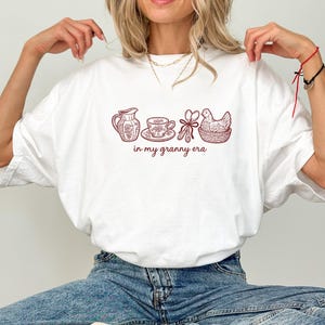 In My Granny Era Shirt, Cottagecore Vintage Graphic Tee, Cozy Grandma Aesthetic Shirt, Comfort Colors® Unisex Tee