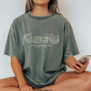 In My Granny Era Shirt, Cottagecore Vintage Graphic Tee, Cozy Grandma Aesthetic Shirt, Comfort Colors® Unisex Tee