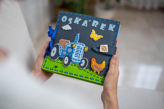 DIY Felt Farmhouse Busy Book Kit: Montessori Inspired Activity Toy