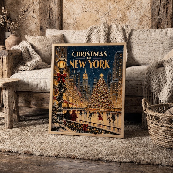 Christmas in New York wall art print, view 8