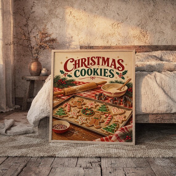 Christmas Cookies wall art print, view 4