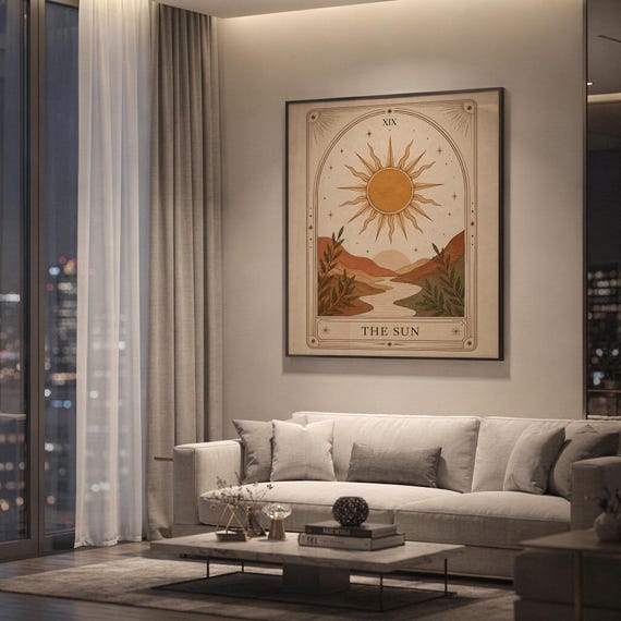 The Sun Tarot Card wall art print, view 5