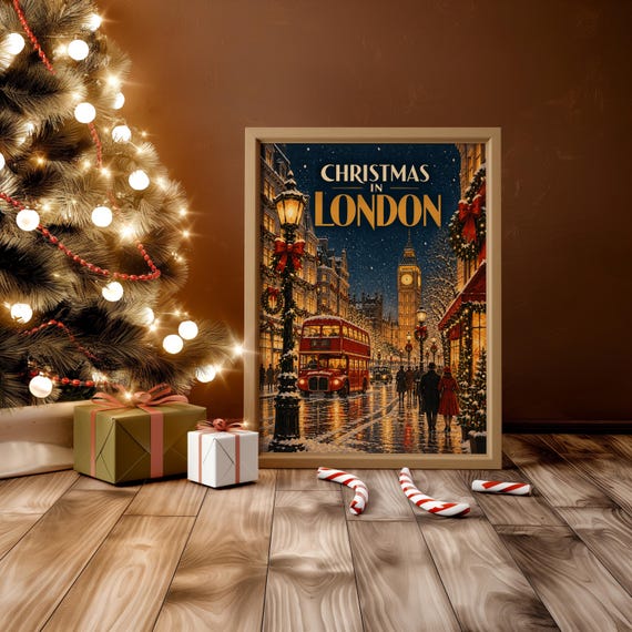 Christmas in London wall art print, view 11