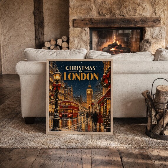 Christmas in London wall art print, view 13