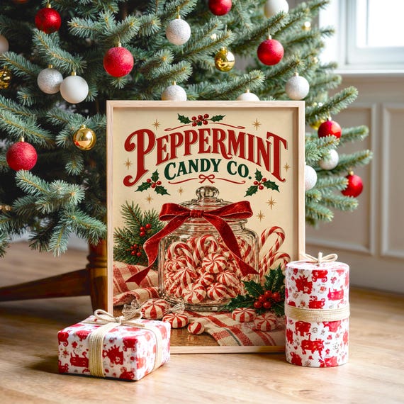 Peppermint Candy wall art print, view 2
