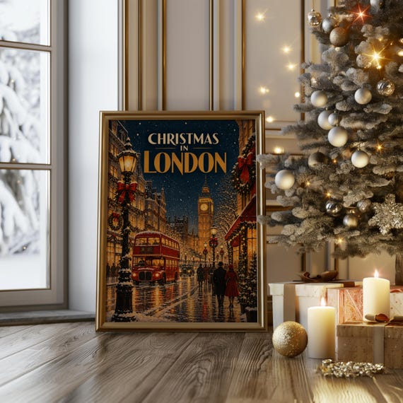 Christmas in London wall art print, view 10