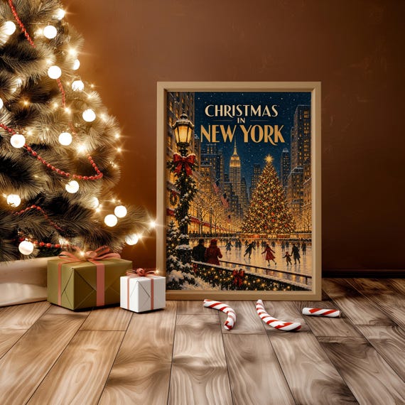 Christmas in New York wall art print, view 12