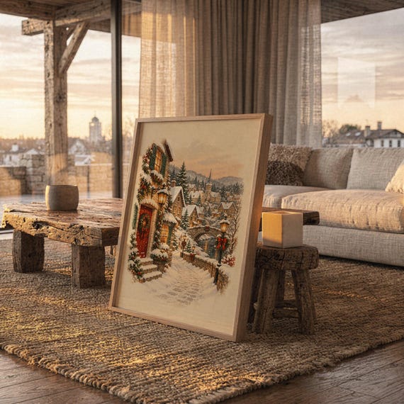 Christmas Village wall art print, view 11