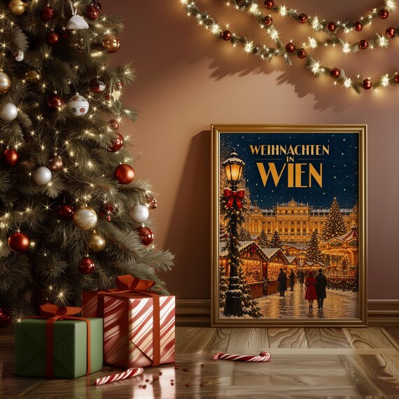 Vienna Christmas Market wall art print, view 13