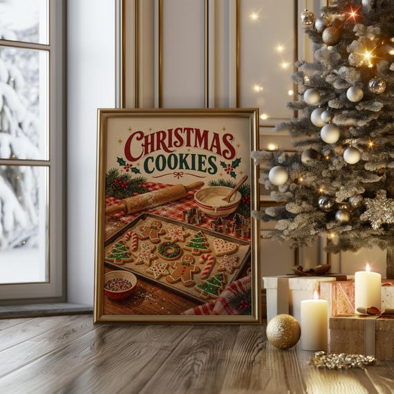 Christmas Cookies wall art print, view 11