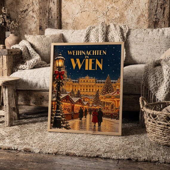 Vienna Christmas Market wall art print, view 8