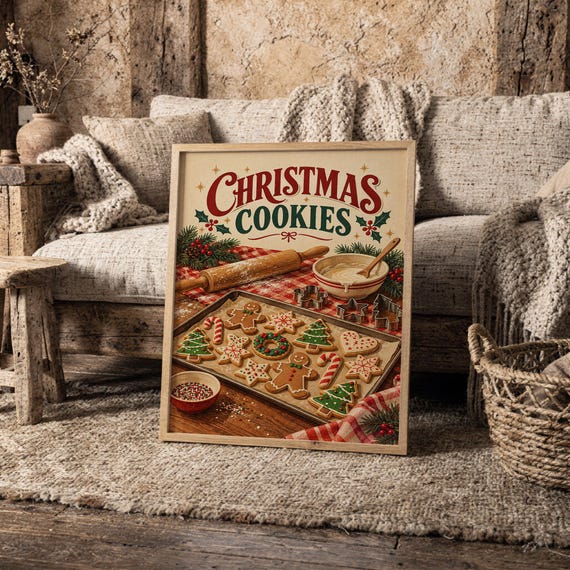 Christmas Cookies wall art print, view 8