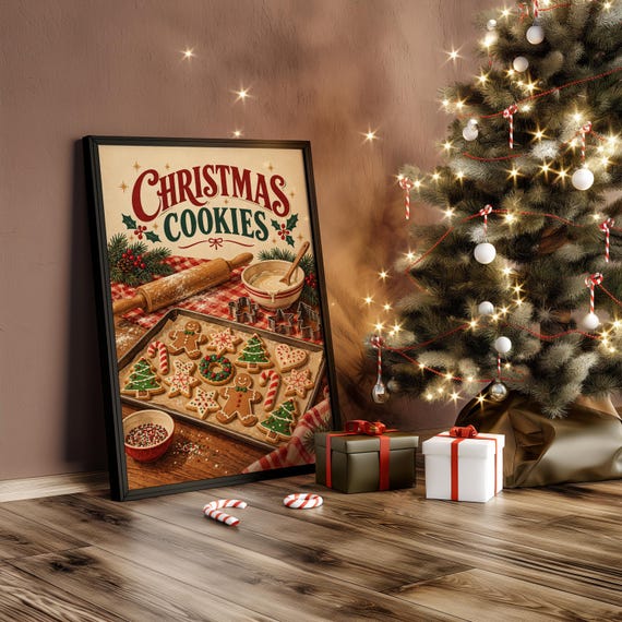 Christmas Cookies wall art print, view 9