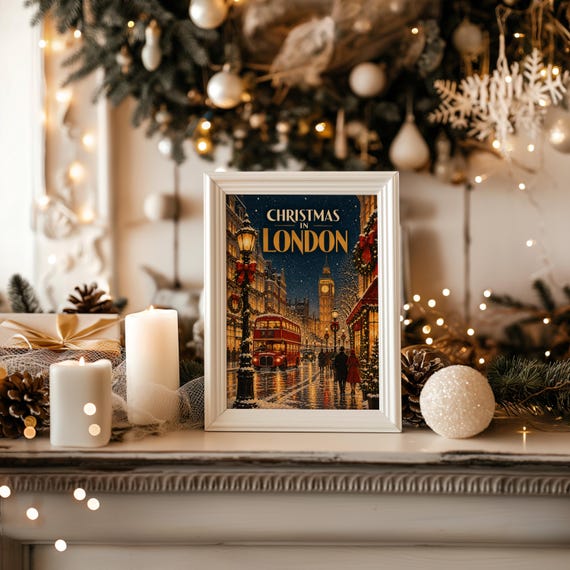 Christmas in London wall art print, view 15
