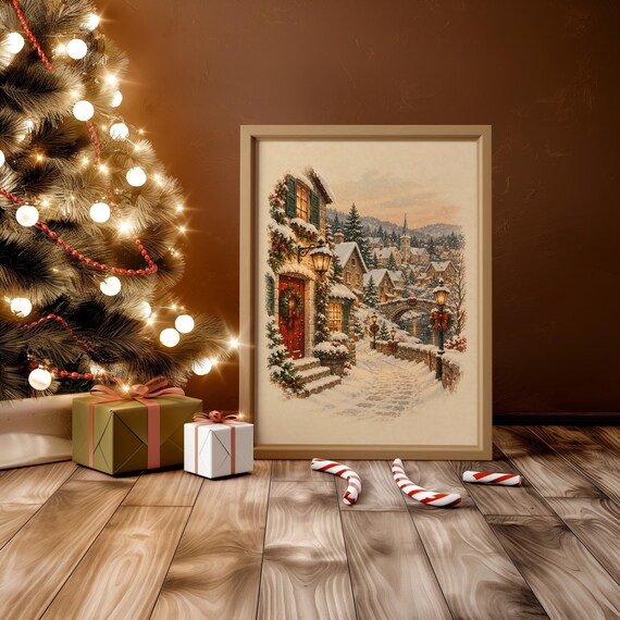Christmas Village wall art print, view 12