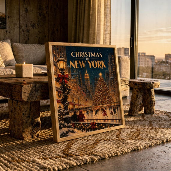 Christmas in New York wall art print, view 6
