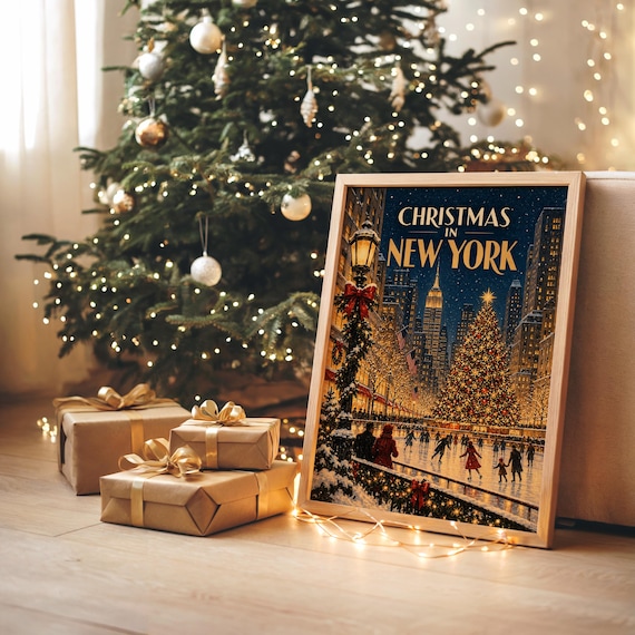 Christmas in New York wall art print, view 7
