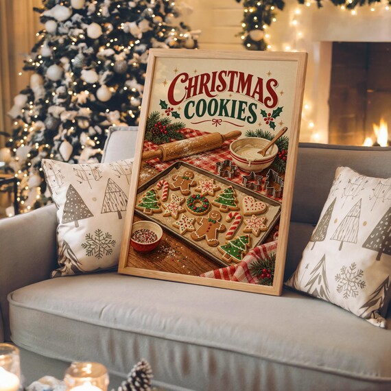 Christmas Cookies wall art print, view 3