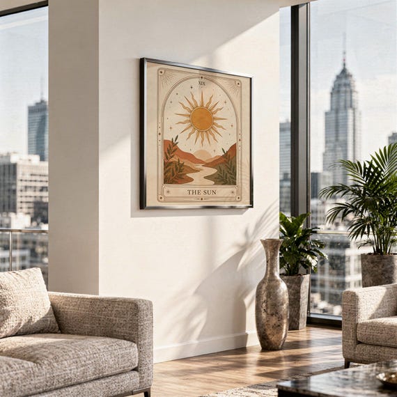 The Sun Tarot Card wall art print, view 8